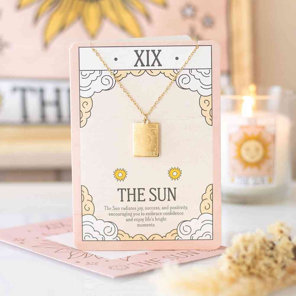 Something Different - The Sun Vintage Tarot Kaart met ketting - Multicolours
